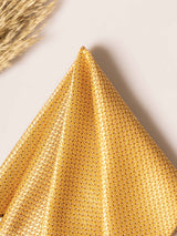 Gold Paisley Jacquard Pocket Square - TOSSIDO