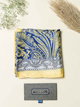 Gold Paisley Printed Satin Neckerchief - TOSSIDO