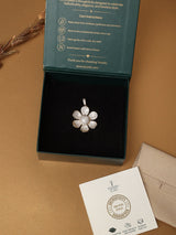 Gold Pave Blossom Pendant - TOSSIDO