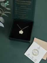 Gold Paw Print Pendant Necklace - TOSSIDO