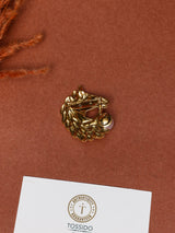 Gold Pearl Horse Head Brooch - TOSSIDO