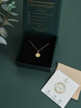 Gold Pearl Oyster Pendant Necklace - TOSSIDO