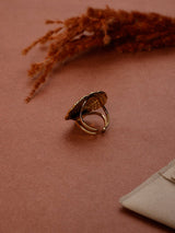 Gold Scallop Shell Adjustable Ring - TOSSIDO