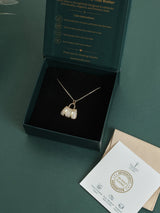 Gold Sparkle Handbag Pendant Necklace