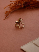 Gold Starfish Adjustable Ring - TOSSIDO
