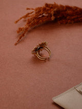 Gold Sunburst Adjustable Ring - TOSSIDO