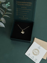 Gold Tropical Fish Pendant Necklace - TOSSIDO
