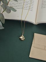 Gold Tropical Fish Pendant Necklace - TOSSIDO