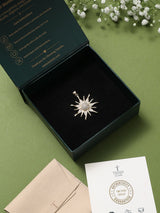 Gold Wavy Sun Pendant - TOSSIDO