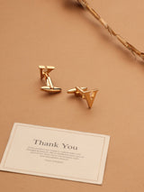 Golden Alphabet V Cufflink - TOSSIDO