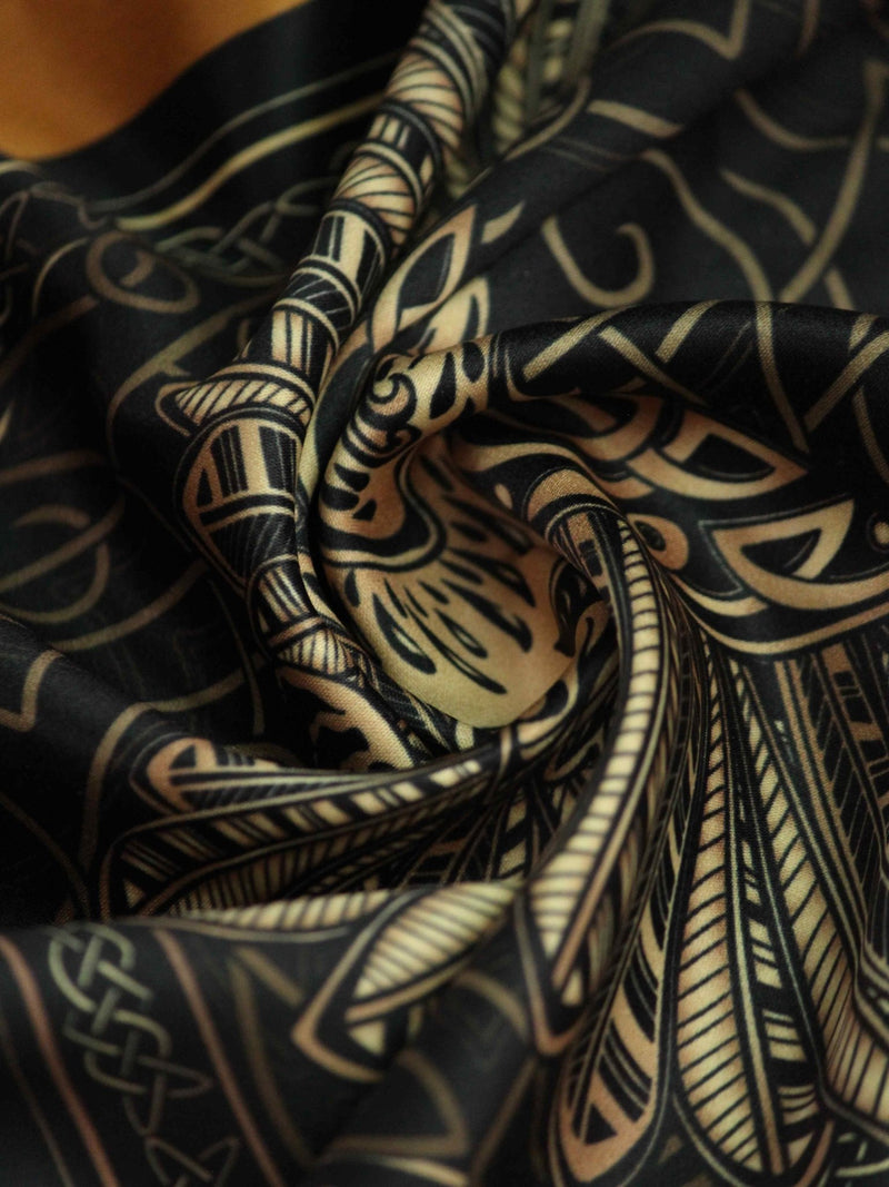 Golden Bird Pocket Square - TOSSIDO