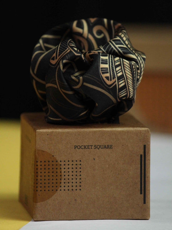 Golden Bird Pocket Square - TOSSIDO