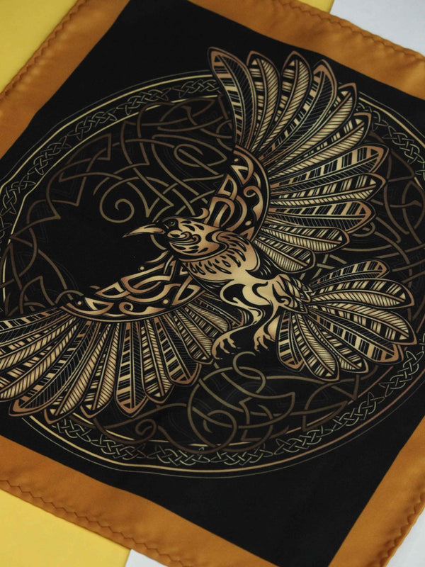 Golden Bird Pocket Square - TOSSIDO