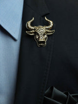 Golden Bull Brooch - TOSSIDO