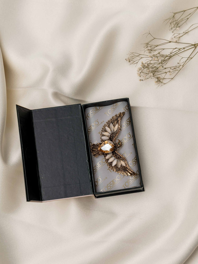 Golden Eagle Brooch - TOSSIDO