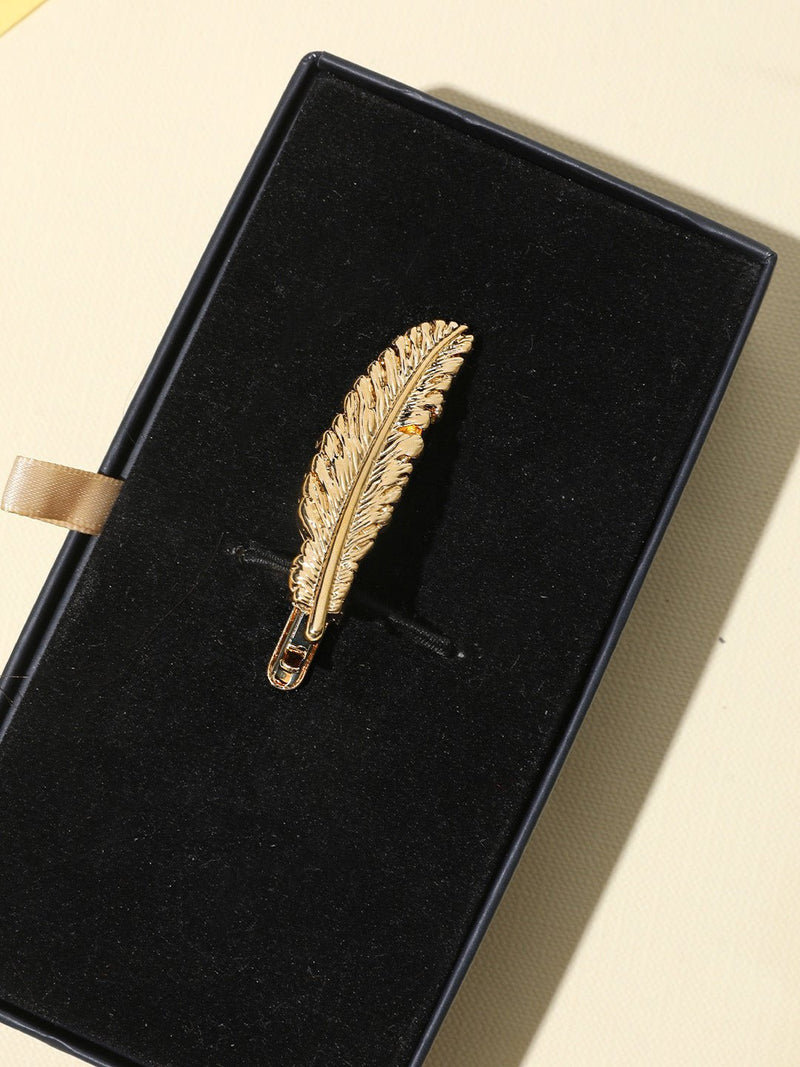 Golden Feather Tie bar - TOSSIDO
