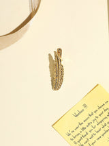 Golden Feather Tie bar - TOSSIDO