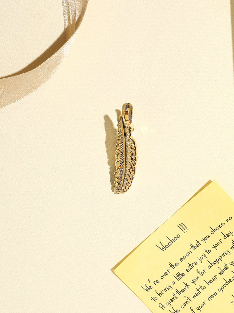 Golden Feather Tie bar - TOSSIDO