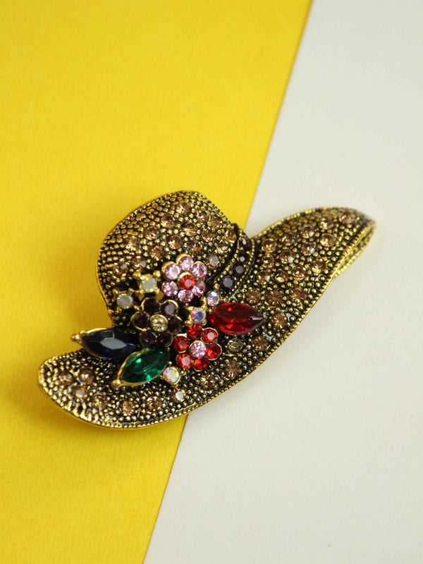 Golden Hat Brooch - TOSSIDO