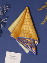 Golden Multipattern Silk Pocket Square - TOSSIDO