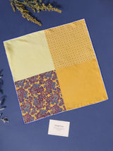 Golden Multipattern Silk Pocket Square - TOSSIDO