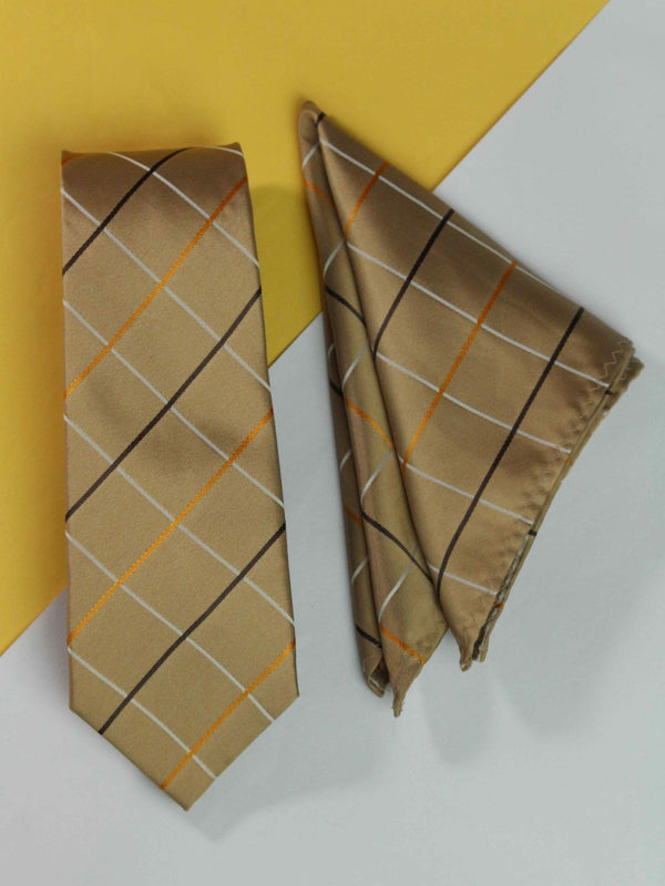Golden Necktie & Pocket Square Giftset - TOSSIDO