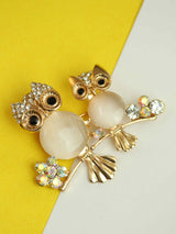 Golden Owl Brooch - TOSSIDO