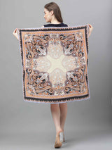 Golden Paisley Scarf & Scarf Bag Set - TOSSIDO