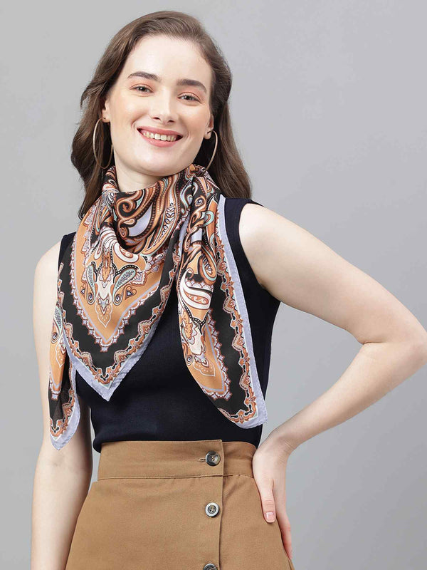 Golden Paisley Scarf & Scarf Bag Set - TOSSIDO