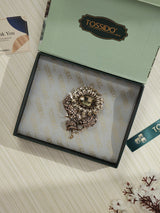Golden Sunflower Brooch - TOSSIDO