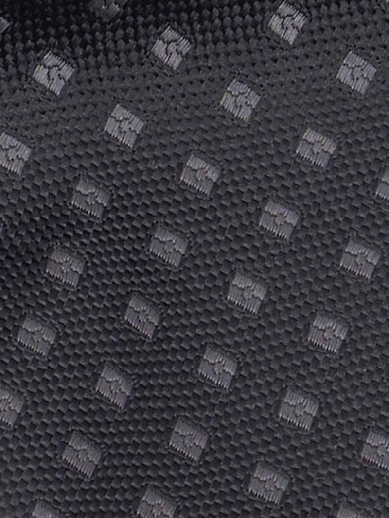 Graphite Grid - Woven Ascot & Pocket Square - TOSSIDO