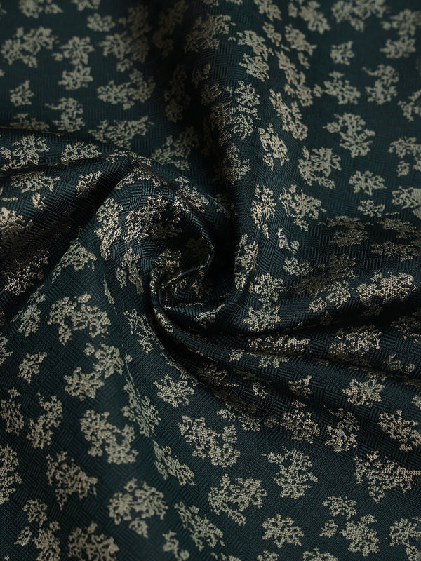 Green Abstract Jacquard Pocket Square - TOSSIDO