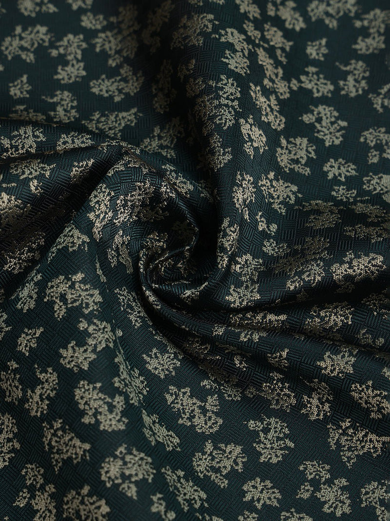 Green Abstract Jacquard Pocket Square - TOSSIDO