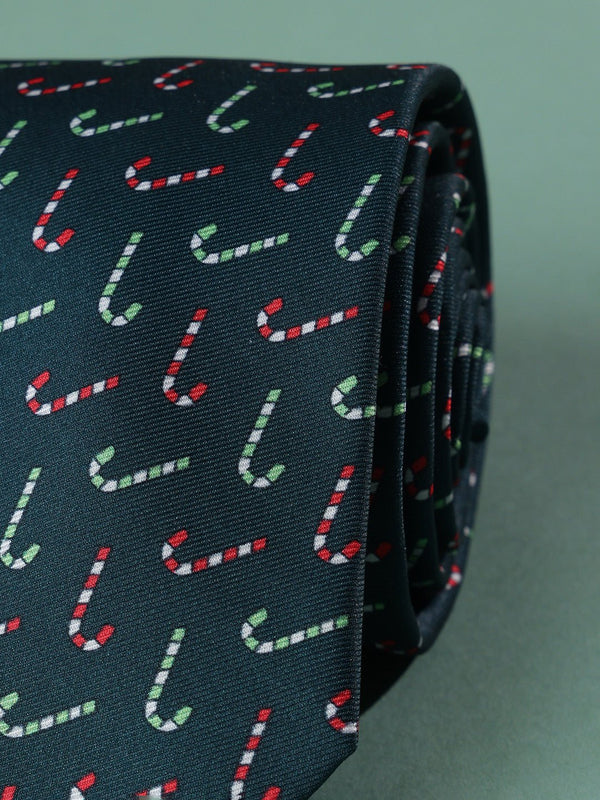 Green Candy Printed Necktie - TOSSIDO