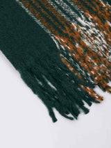Green Check Woolen Muffler - TOSSIDO