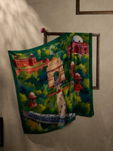 Green Delhi India Gate City Scarf - TOSSIDO