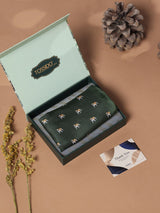 Green Dog Silk Pocket Square - TOSSIDO
