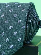 Green Floral Broad Necktie - TOSSIDO