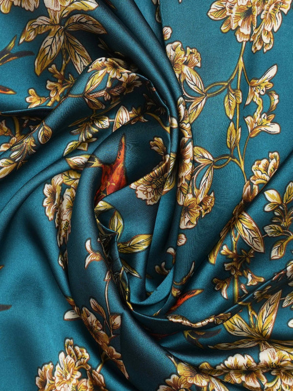 Green Floral Neckerchief - TOSSIDO
