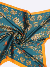 Green Floral Neckerchief - TOSSIDO