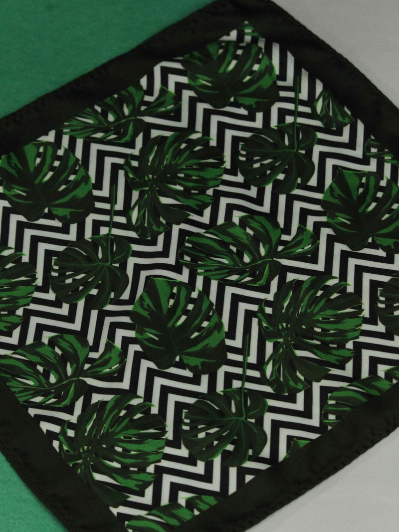 Green Floral Pocket Square - TOSSIDO