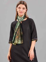Green Floral Printed Stole - TOSSIDO