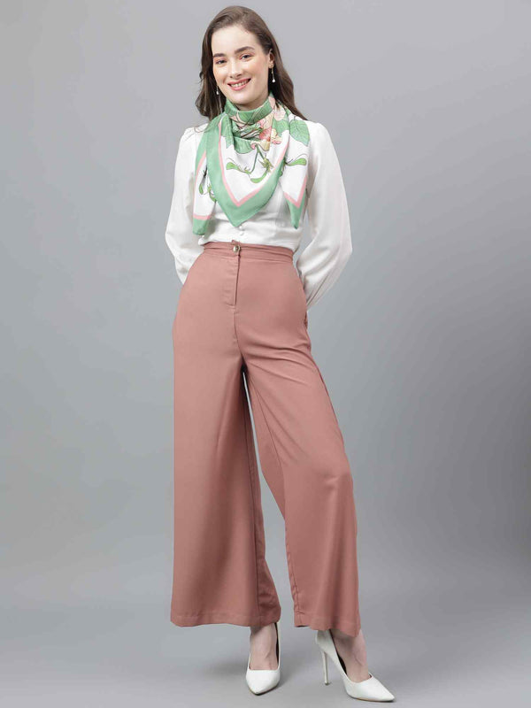 Green Floral Scarf & Scarf Bag Set - TOSSIDO