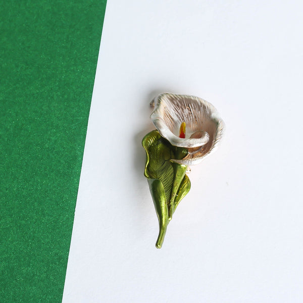 Green Flower Brooch - TOSSIDO