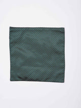 Green Geometric Reversible Stole & Pocket Square Set - TOSSIDO