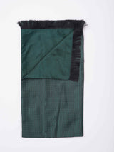 Green Geometric Reversible Stole & Pocket Square Set - TOSSIDO