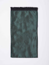 Green Geometric Reversible Stole & Pocket Square Set - TOSSIDO