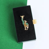 Green Giraffe Brooch - TOSSIDO