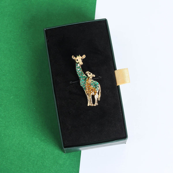 Green Giraffe Brooch - TOSSIDO