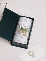 Green Glitter Baguette Butterfly Brooch - TOSSIDO